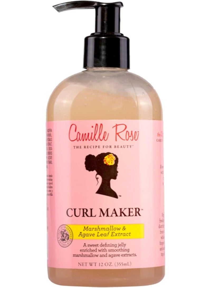 Camille Rose Curl Maker Jelly, crafted to nourish and define curls. Natural, clean formula. For coily, curly, wavy hair - Image 1